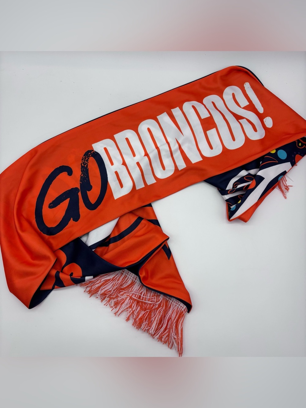 Go Broncos! Orange Team Fan Scarf
